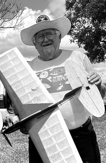 Bob Whitney with a control-line model